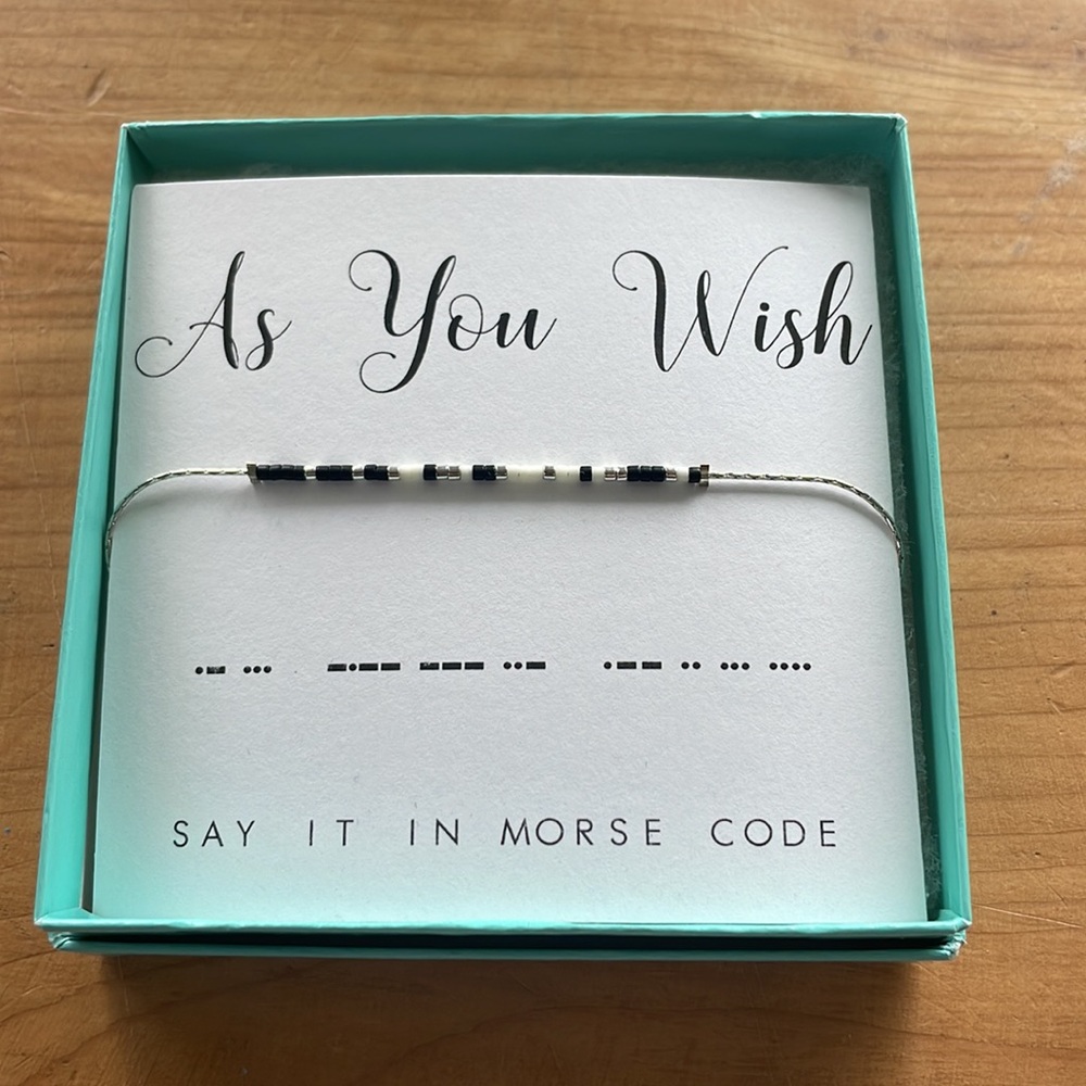 🆕 Dot & Dash | As You Wish Morse Code Bracelet